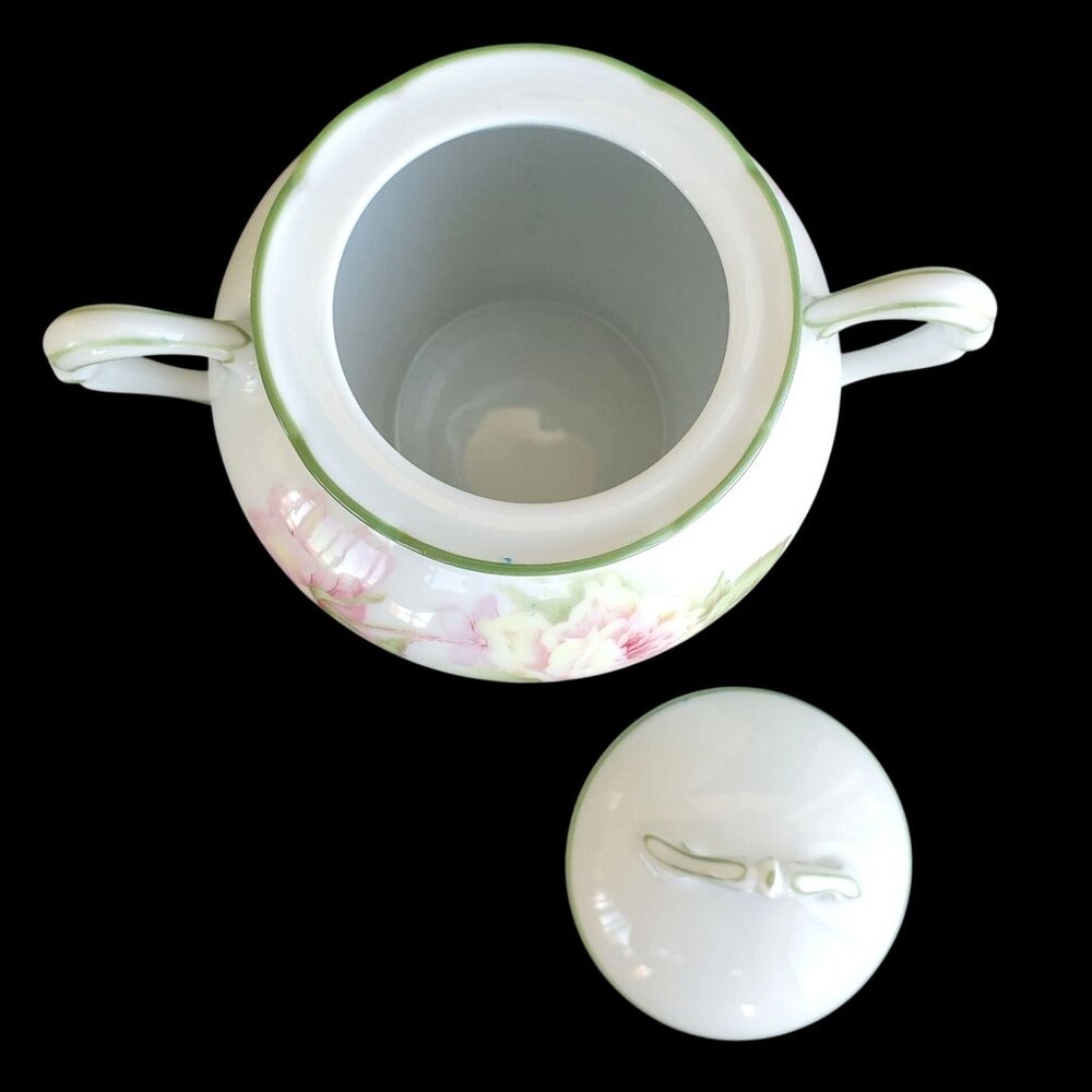 Vintage Bernardaud Sugar Bowl with Lid Eugenie de Montijo Limoges France - Picture 6 of 8